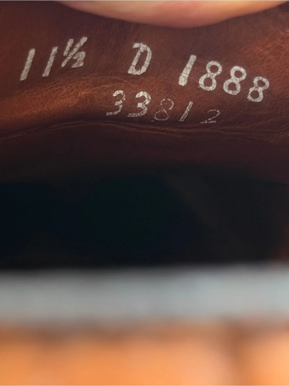 Allen Edmonds McClain Men's Wingtip Oxford Shoes Walnut Brown Leather Size 11.5D